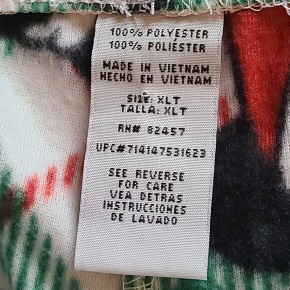 Mickey Christmas Jammies for Families Mens XLT Pajamas 2pc Set NWT Disney Santa - Picture 7 of 16